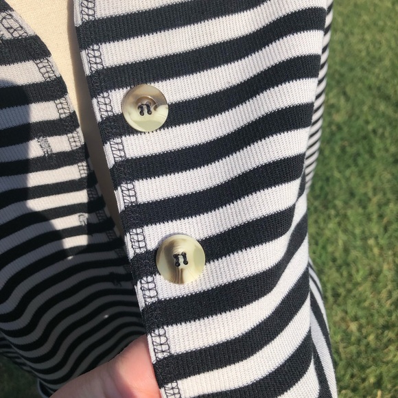 Black and white stripe knit cardigan from Express - Picture 5 of 7